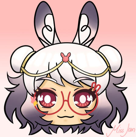 InsomniaBunnie with glasses